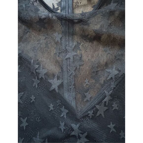 by the way. abel sheer skater dress in Black Star - Picture 6 of 8